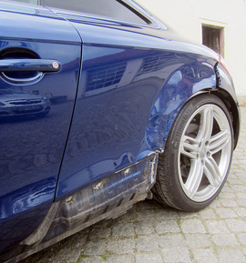 Audi TT Außenhaut-Instandsetzung Seitenwand